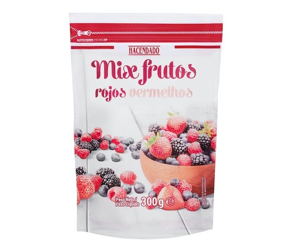 frutos rojos congelados de Mercadona